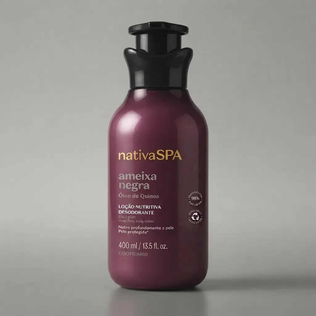 Loção Aveludada Desodorante Nativaspa Ameixa Negra · 350 ml