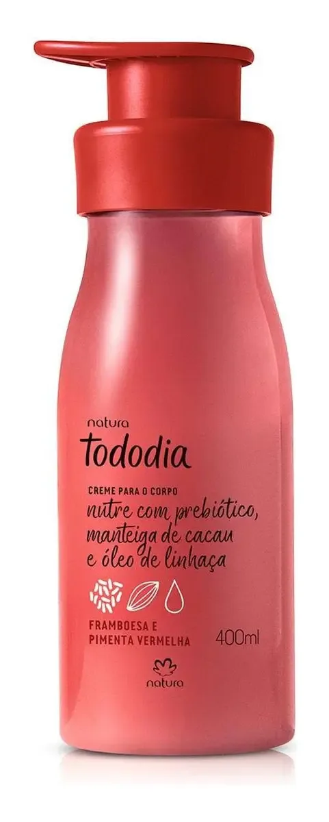 Creme para o Corpo Todo Dia Framboesa e Pimenta Vermelha · 400 ml