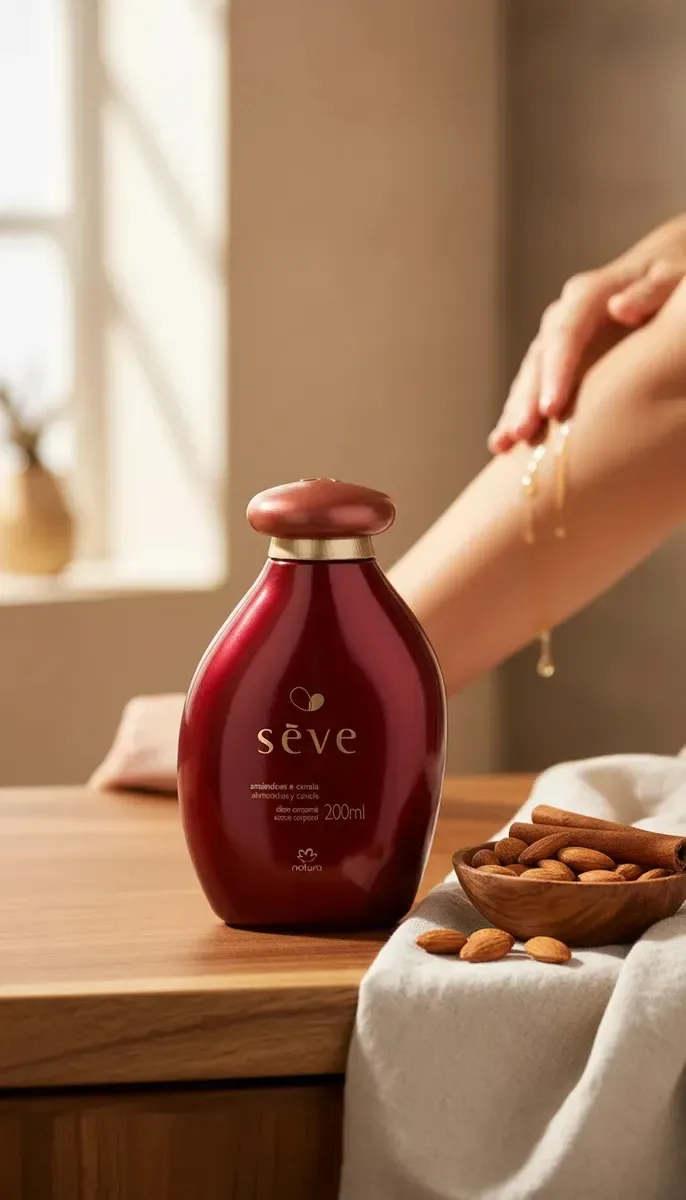 Óleo Corporal Sève Amêndoas e Canela · 200 ml