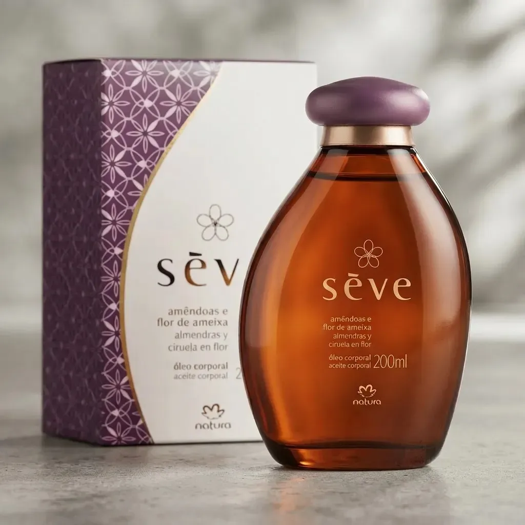 Óleo Corporal Sève Amêndoas e Flor de Ameixa · 200 ml