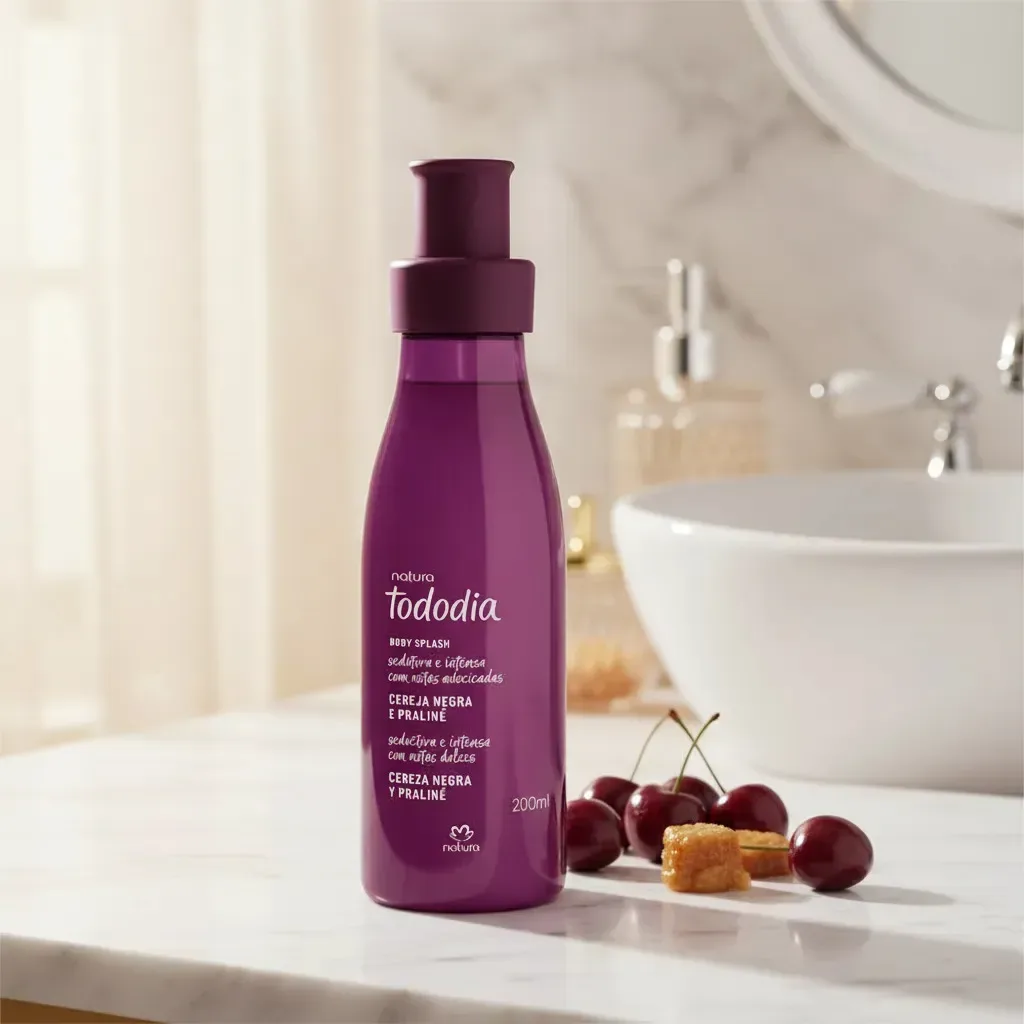Body Splash Todo Dia Cereja Negra e Praliné · 200 ml