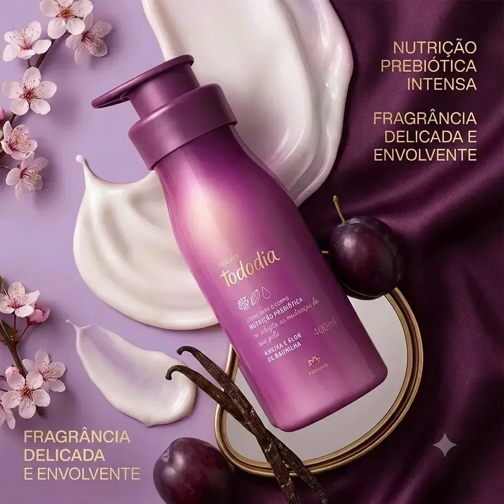Creme para o Corpo Todo Dia Ameixa e Flor de Baunilha · 400 ml