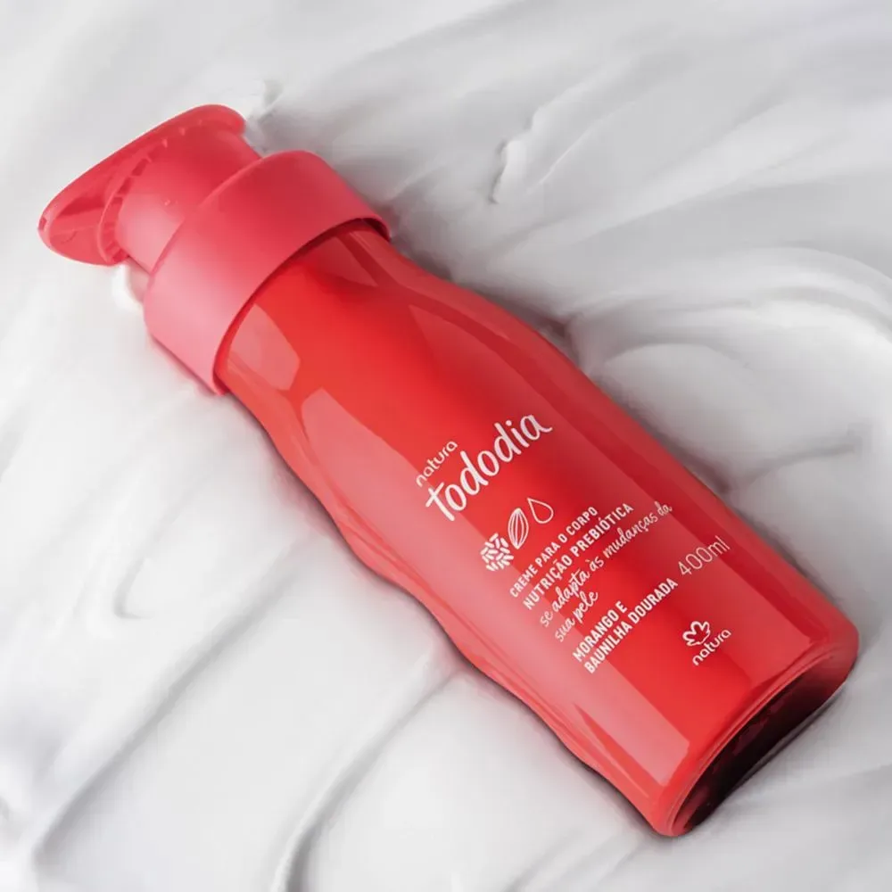 Creme para o Corpo Todo Dia Morango e Baunilha Dourada · 400 ml