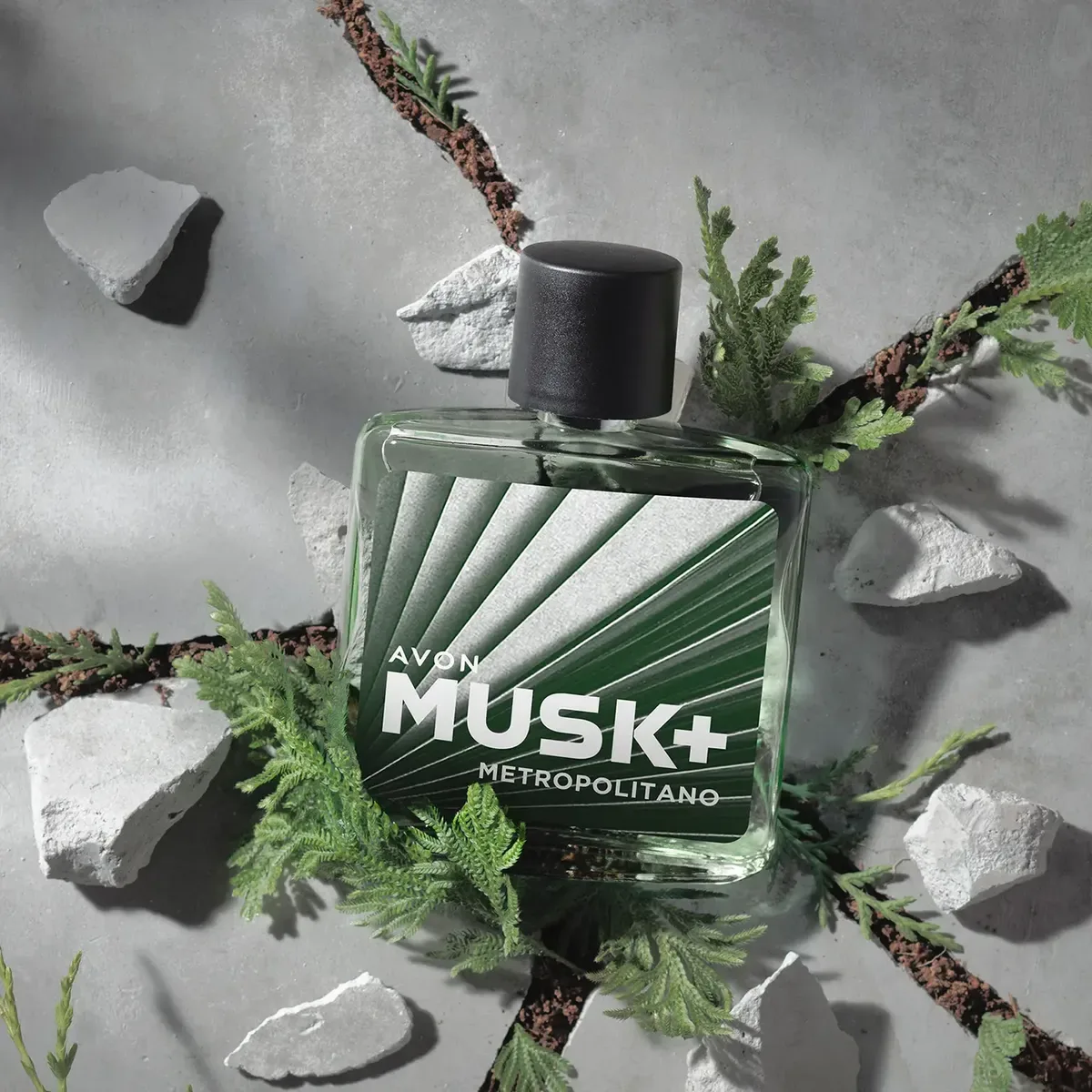 Deo Colônia Musk+ Metropolitano · 75 ml