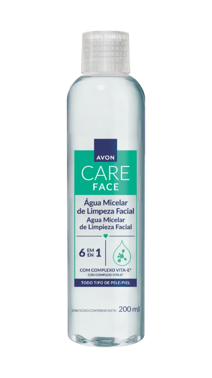 Água Micelar Care Face Limpeza Facial · 200 ml