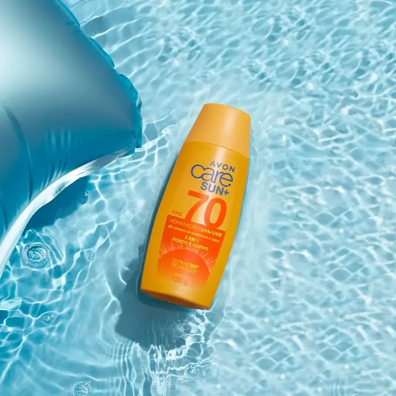 Protetor Solar FPS 70 Care Sun+ Rosto e Corpo · 120 g